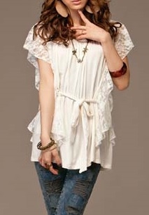 Fashion top m. blonder