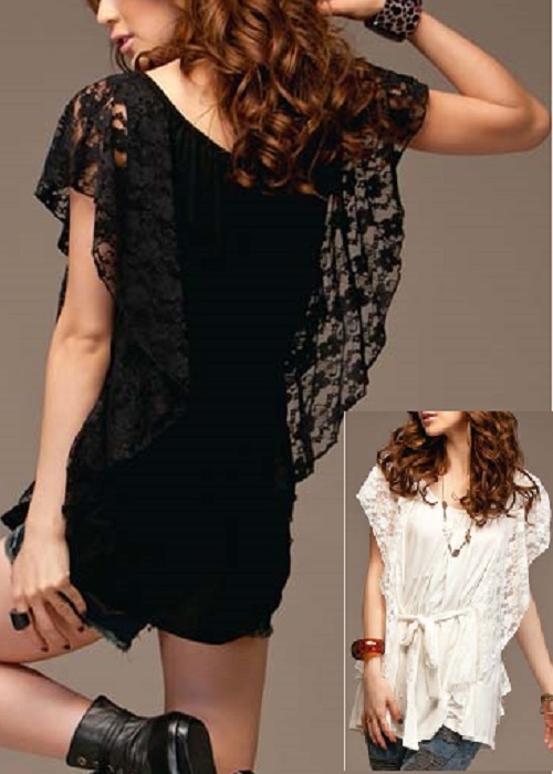 Fashion top m. blonder