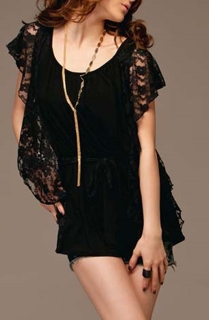 Fashion top m. blonder