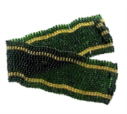 Elegant grøn og guld armbånd