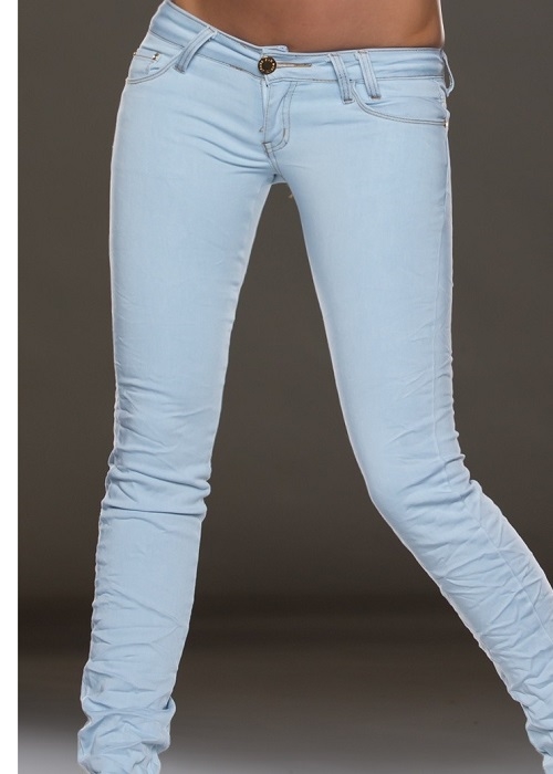 Lyse lavtaljet jeans