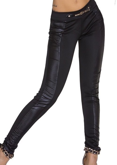 Sorte wetlook leggings