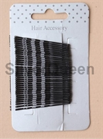 Sorte hårnåle / hårklemmer 45mm