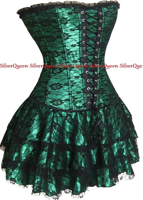 Emerald corsage kjole sæt