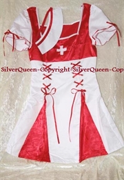 Sygeplejerske kostume minikjole