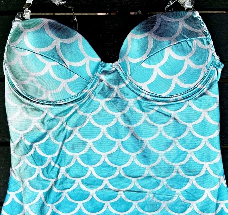 Metallic havfrue kostume