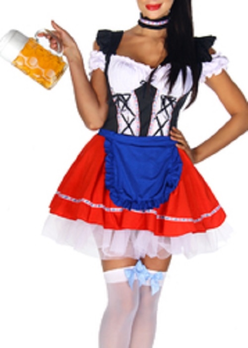 Oktoberfest barpige kostume