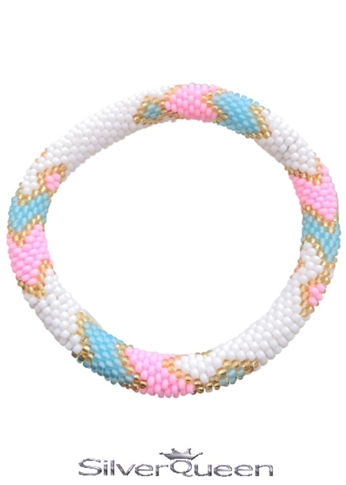 Pastel perle armbånd